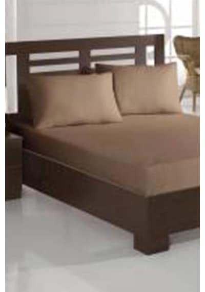 Penye Tek Kişilik 120x200 Cm Lastikli Çarşaf Cappucino Cappucino