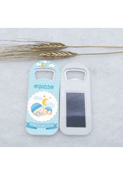 Uyuyan Bebek Temalı Uzun Açacak Magnet 4,5x10,5 Cm Uv Be 15 Adet