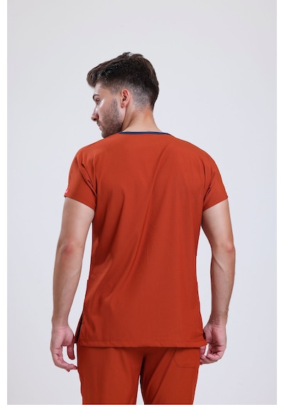 Likralı Üniforma Unisex Kiremit
