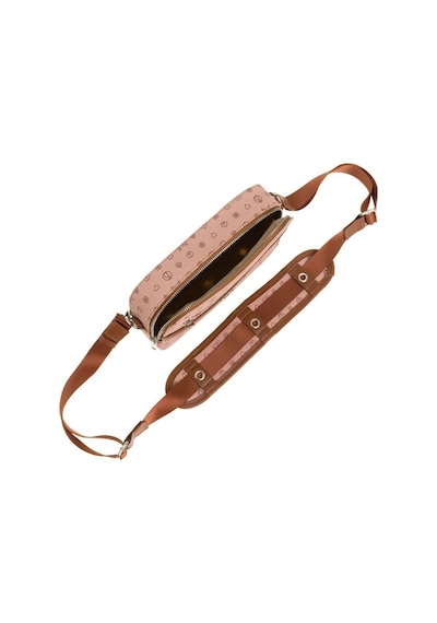 Bilik Deri Monogram Pembe/taba Kadın Çapraz Askılı Çanta İv Z-25- 001
