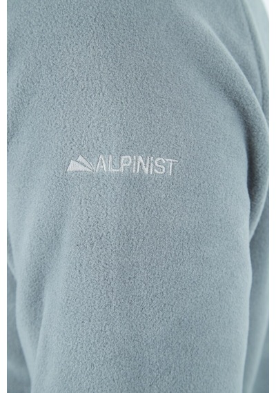 Alpinist Motus Tam Fermuarlı Polar Gri Melanj (520730135)