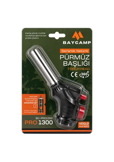 BC-PRO1300 Seramik Yalıtımlı Pürmüz Başlığı –  1300°C Ayarlanabilir Alev