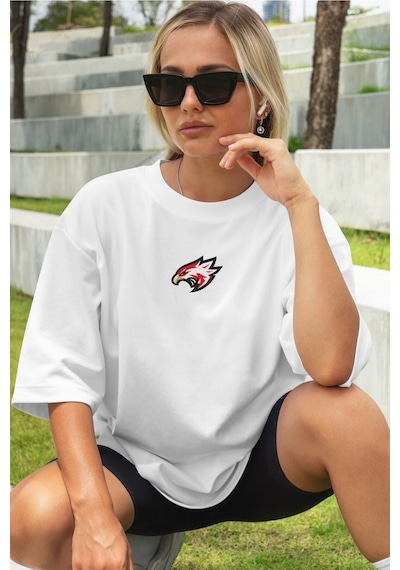 Noıssey Chulchan Shop Cenk Tosun 9 Numara Baskılı Oversize Unisex T-shirt Beyaz