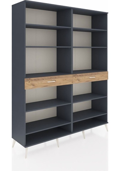 Hyperion Gardrop 10 Raflı 2 Çekmeceli 176x44x221 Antrasit-antrasit/çam Antrasit/çam Hyperion Gardrop 10 Raflı 2 Çekmeceli 176x44x221 Antrasit-antrasit/çam Antrasit/çam