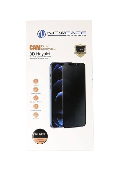 Newface Tecno Spark 50 3d Antistatik Hayalet Cam Ekran Koruyucu - Şeffaf Evimdeyokyok