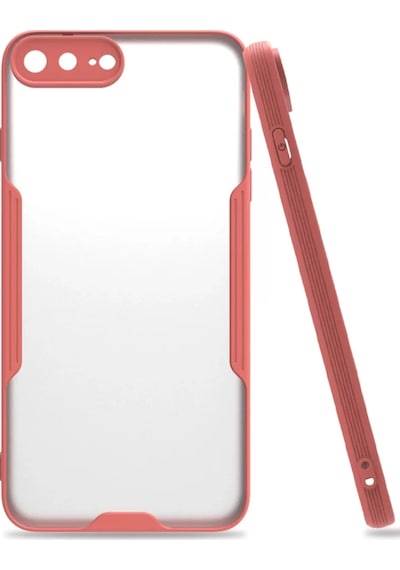 Newface  Apple  Uyumlu iPhone 7 Plus Kılıf Platin Silikon - Pembe