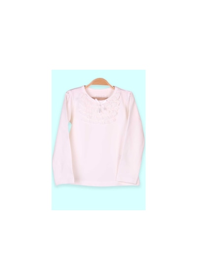 Breeze Kız Bebek Uzun Kollu Tişört Güpürlü Fiyonklu 6 Ay-8 Yaş, E ((541266508)