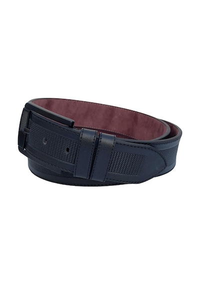 Süzer Deri Siyah Suni Deri Ortası Desenli Model 4.5 Genişlik Unisex Spor Kemer - 4500-88 Siyah