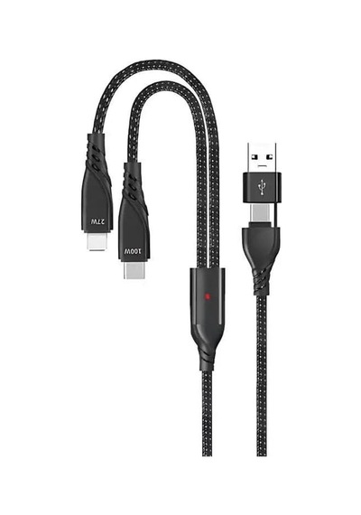 Ga51 4in1 20v 5a Pd 100w Type-c Hızlı Şarj Kablo, 9v 3a 27w İphone İle Uyumlu Ligtning