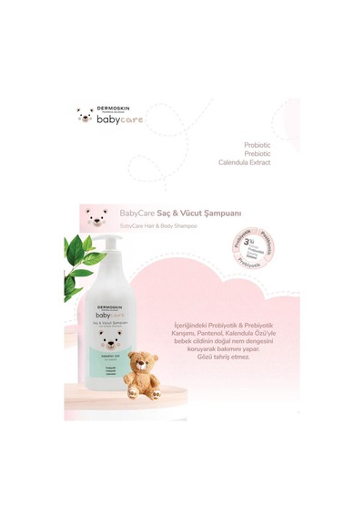 Babycare Bebek Saç Ve Vücut Şampuanı Bakım Seti Bitkisel Probiyotikli Koruma Sistemi 3'lü Set 3 X 500 Ml