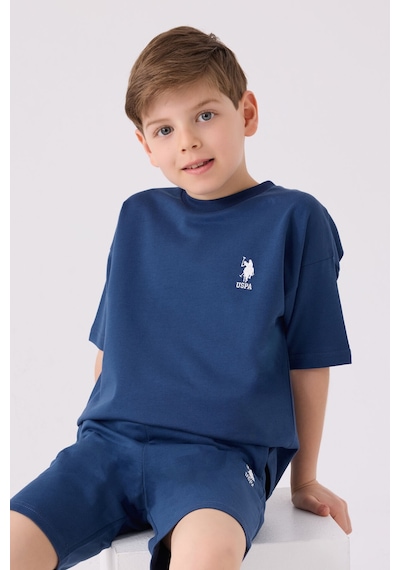 U.S. Polo Assn. Erkek Çocuk Mavi Bermuda Takım 5274-43959 Mavi