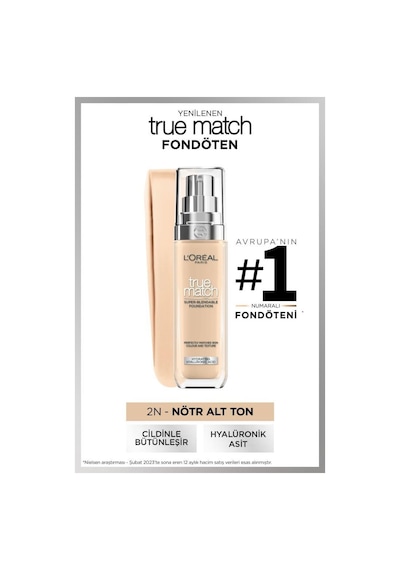 L'Oréal Paris Revitalift Filler Nemlendirici Yüz Kremi 50 Ml + True Match Bakım Yapan Fondöten 2n Nötr Alt Ton pktpresscreamakyaj7-11262