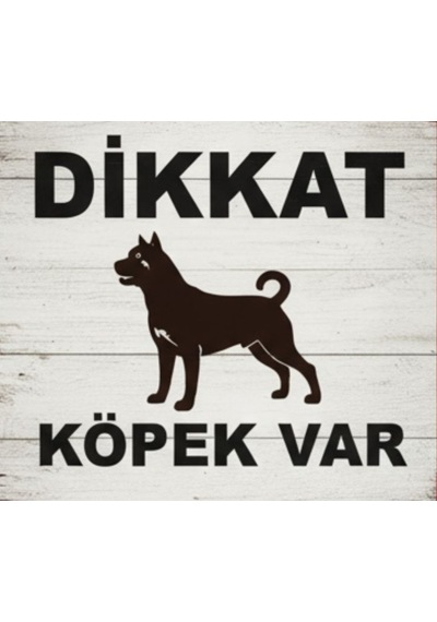 Fezzpirint Dikkat Köpek Var Ölçü 25 35 Dekote