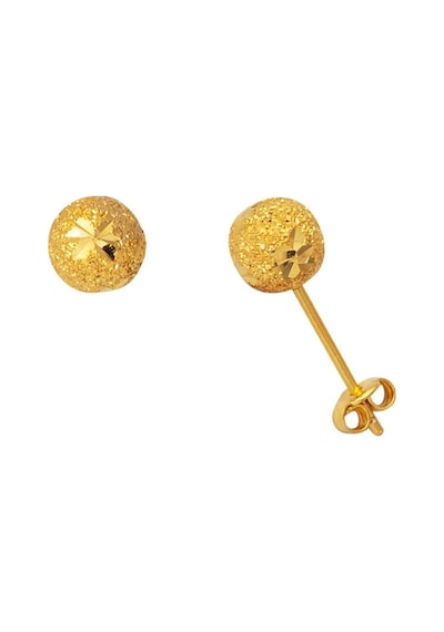Bilezikci 22 Ayar Yıldız Kumlu Top Altın Küpe 7 Mm. Yken31016
