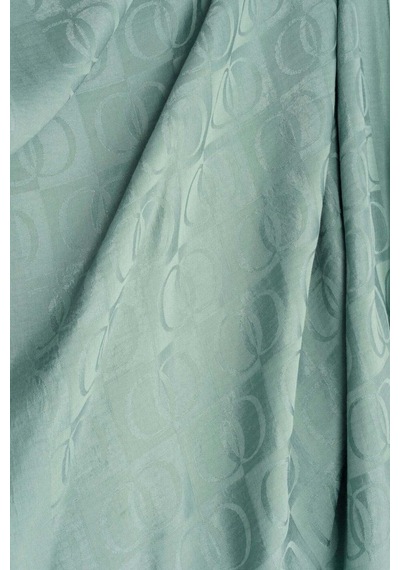 Imannoor Dama Desen Nil Yeşili Naia Pamuk Şal 70x200 Yeşil