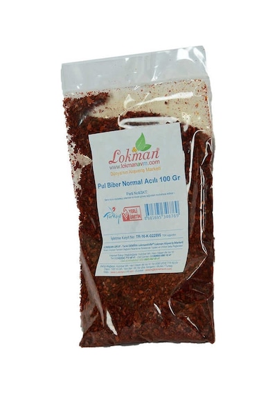Pul Biber Normal Acılı 100 Gr Paket