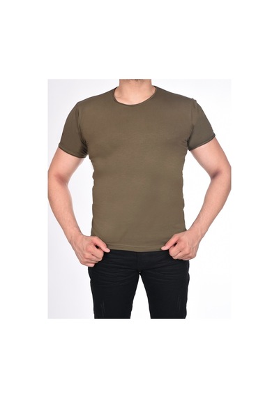 Black Steel Süprem Kısa Kol Pis Dikiş Slimfit Düz Tshırt-1884 (486520446)
