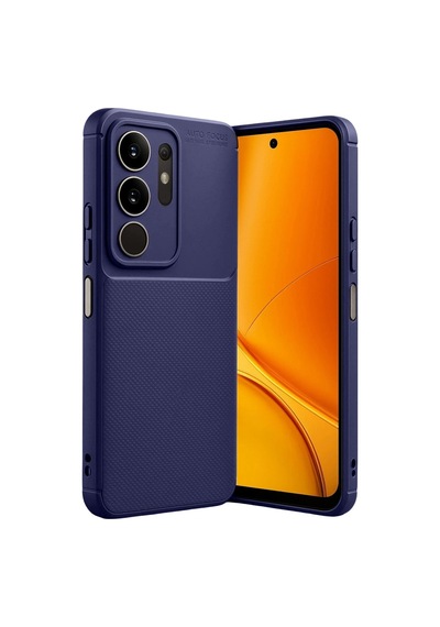 Vivo Y29 4g Auto Focus Karbon Kapak - Lacivert Düz Renkli