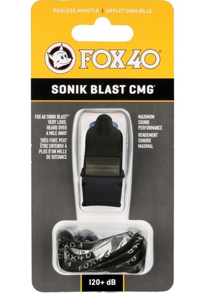 Fox40 Sonik Blast Safety Cmg İpli Düdük 9903-0208 Siyah