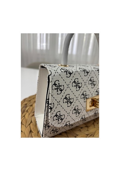 Store Kadın Mini Şık Ve Casual El Ve Omuz Çantası Beyazsiyah