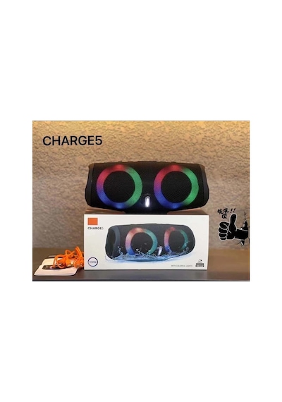 Charge5 Bluetooth Speaker Şarjlı Taşınabilir Kablosuz Hoparlör Sd Kart Usb Aux Fm Radyo
