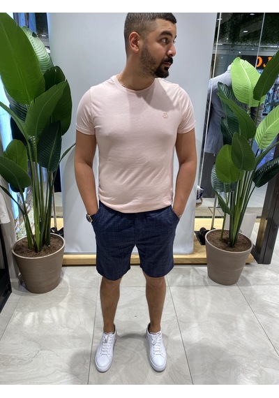 Back Eliesar Elite Çizgili Lacivert Şort Lacivert