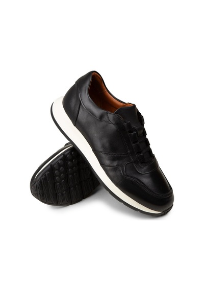 Deery Erkek Hakiki Deri Siyah Sneaker Ayakkabı - E8210msyhe01 Siyah