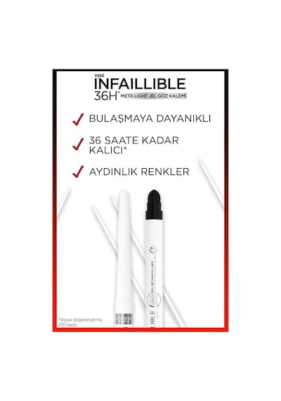 L'oreal Paris Infaillible Meta Light Jel Göz Kalemi Polar White