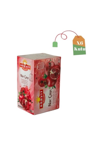 Günvit Meyveli Nar Çayı Bardak Süzen Poşet 6 x 20'li