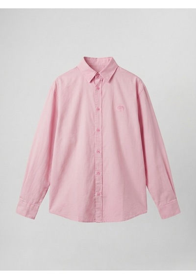 Respire Erkek Dokulu Dolgun Oversize Gömlek Pembe