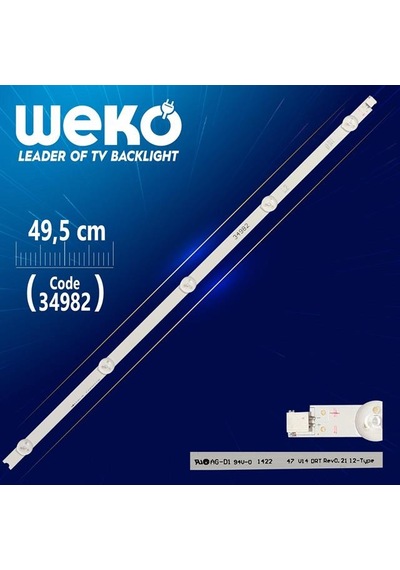 47'' V14 Drt Rev0.2 1 L2-type 6916l-1568a - 49.5 Cm 5 Ledli - Wk-95 Led Tv Bar