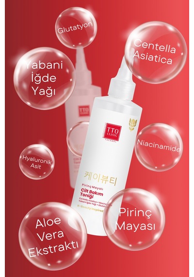 Tto Clinic Kore Serisi Cilt Bakım Toniği Pirinç Mayalı & Niacinamide Destekli