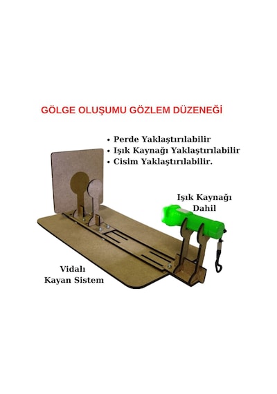 Gölge Oluşumu Ve Gölge Boyu Değiştirme Etkinlik Seti