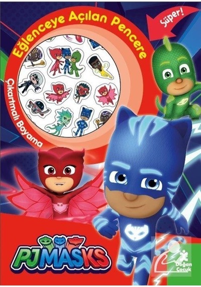 Pjmasks Eğlenceye Açılan Pencere Çıkartmalı Boyama Kitabı / Ko...
