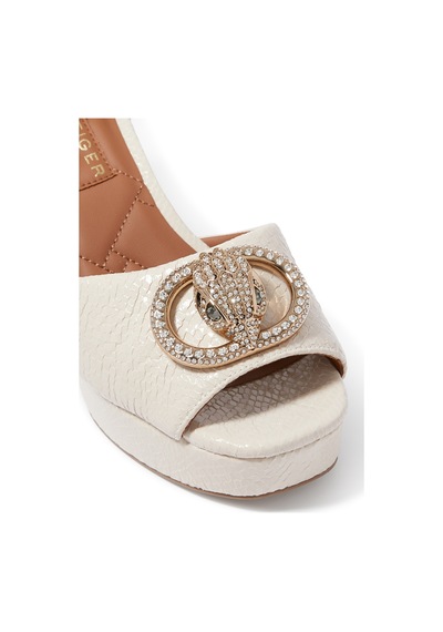Kurt Geiger Yılan Derisi Desenli Platform Topuklu Ayakkabı - Off White Acı Kahverengi Kurt Geiger Yılan Derisi Desenli Platform Topuklu Ayakkabı - Off White Acı Kahverengi
