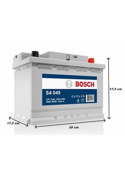 Bosch 12v 71 Ah Amper Akü
