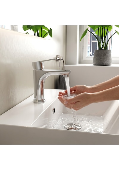 Nuss Velis Lavabo Bataryası Parlak Krom Tek Kollu Banyo Armatürü,n-8501 Siyah