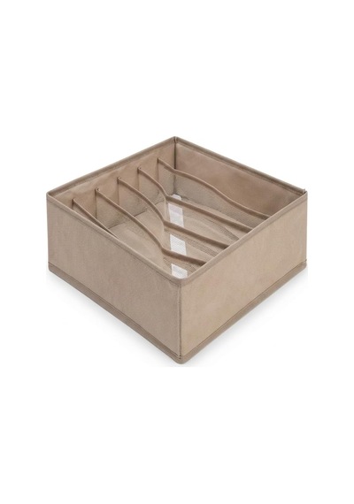 6 Bölmeli Bez Çekmece Organizeri, 32 X 32 X 10 Cm Katlanabilir Tnt Kumaş Düzenleyici Saklama Kutusu, Fermuarlı Kapa Diğer