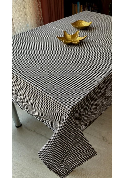 Defnelam Örtüsü Sofra Bezi 170x170 Cm Gri Sku: Smg8690010232687 Acı Kahverengi