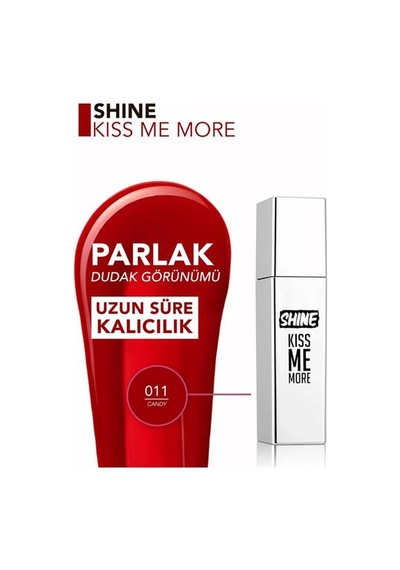 Flormar Shine Kiss Me More 011 Candy 01