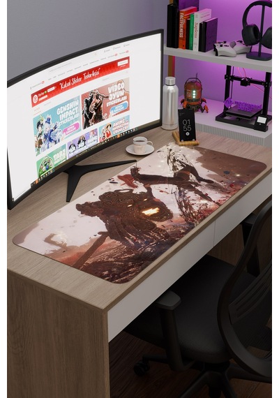 Expedition 33 Kaymaz Dikişli Kauçuk Oyuncu Mousepad V2 - 90x40 Xxl Gaming Mouse Pad Fare Altlığı