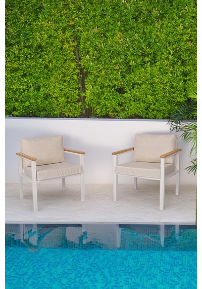Neokas Metal Bahçe Oturma Grubu, Balkon Takımı, Kafe Koltuğu, Bekleme Alanı Koltuğu, 2 Adet Tekli Koltuk Beyaz Neokas Metal Bahçe Oturma Grubu, Balkon Takımı, Kafe Koltuğu, Bekleme Alanı Koltuğu, 2 Adet Tekli Koltuk Beyaz