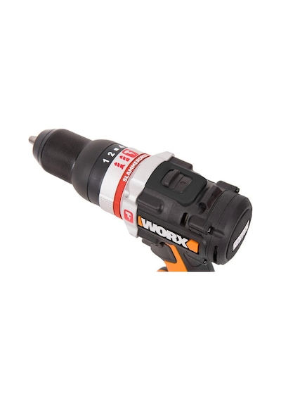 Worx WX-JCR 20Volt 2.0Ah Li-ion Çift Akülü Kömürsüz Profesyonel Darbeli Matkap Vidalama