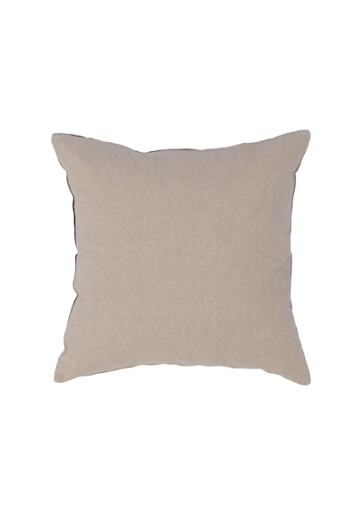 Yargıcı Çiçek Desenli Keten Pamuk Kare Yastık 50x50 Cm 26knht1013c St