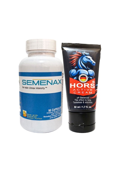 Semenax 90 Lı Erkeklere Özel Karışım + Hors Active Cream 50 Ml Erkek Katılaştırıcı