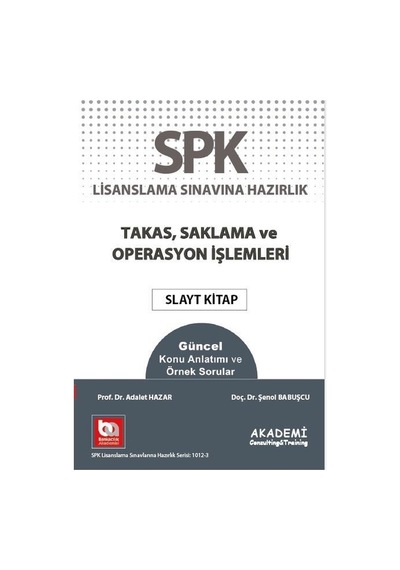 Takas Saklama ve Operasyon Işlemleri Slayt Kitap