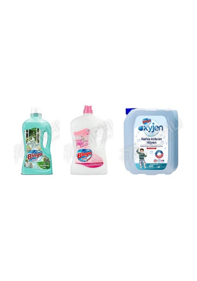 Bingo Yüzey Tem. Fresh 2.5 Lt + Yüzey Tem. Fresh 2.5 Lt + Çam.suyu Oksijen 4 L 3'lü Set Diğer