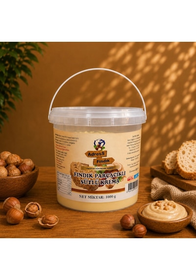 Adress Fındık Parçacıklı Sütlü Krema 1 KG
