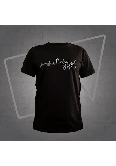 Herşey Nota Senfoni Siyah Tshirt Unisex 001
