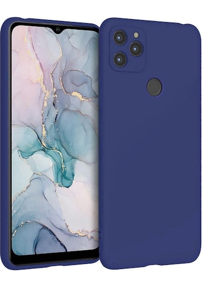 General Mobile Gm22s Uyumlu Silikon Kılıf - Pastel Tonu Kamera Korumalı Esnek Kapak - Lacivert Lacivert
